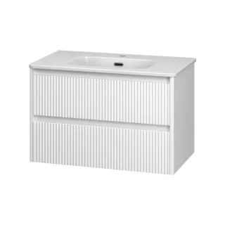 Подвесная тумба под раковину Brevita Riva 80 УТ000026198 белый